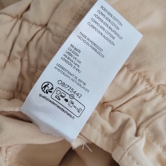 ANTHROPOLOGIE paperbag crop pants Sz M petite  NEW - Picture 8 of 8